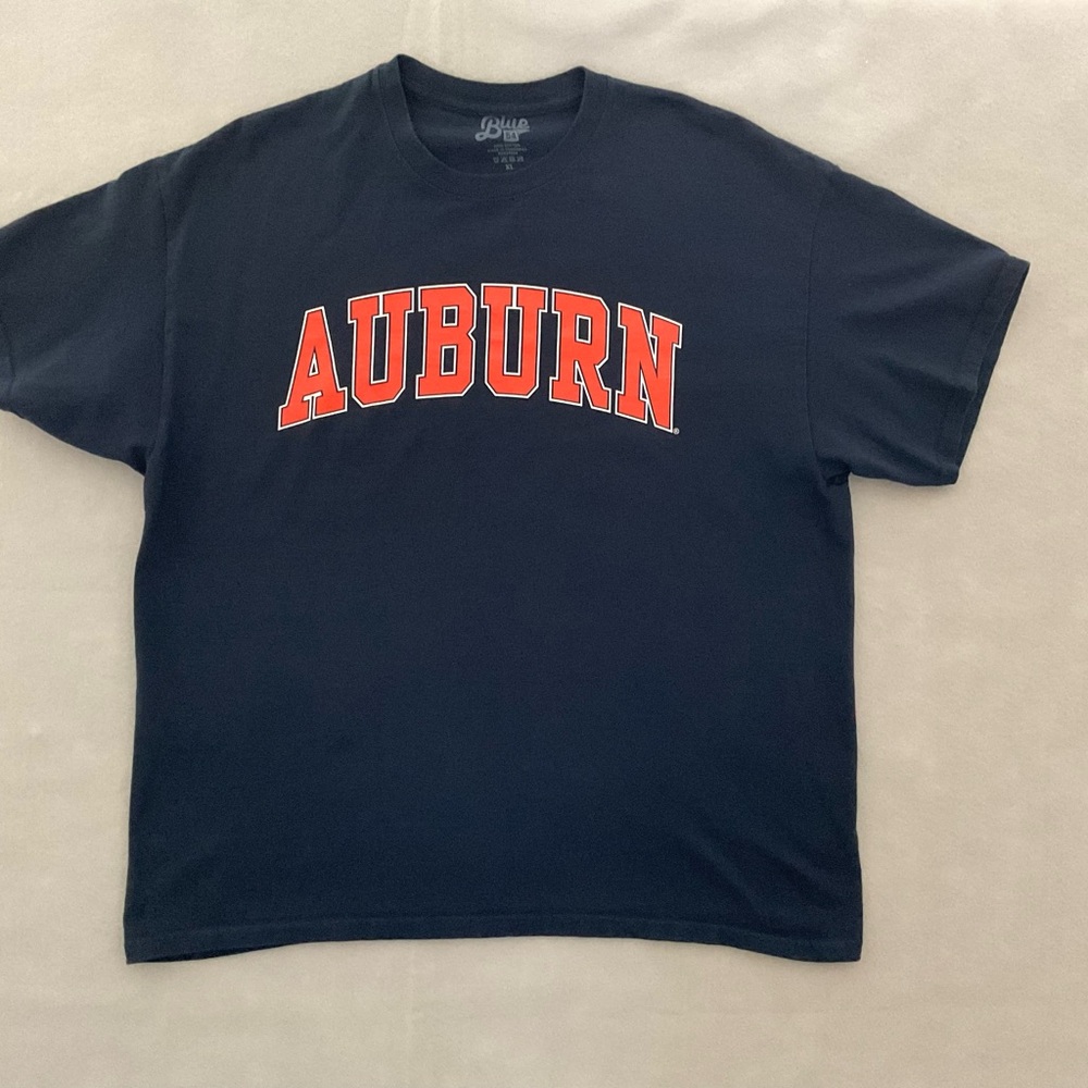 Blue 84 Navy T-Shirt with Red Graphic College/University